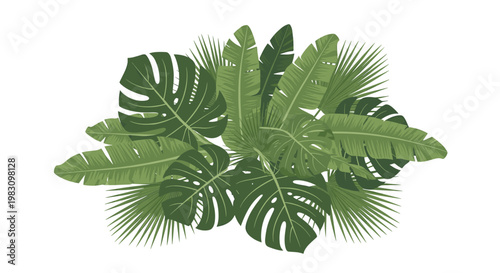 A clean, minimalist illustration of a monstera leaf against a white background. Ideal for marketing materials, website design, or adding a touch of na