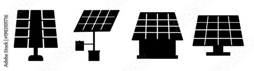 modern off-grid solar power system with battery storage and inverter setup