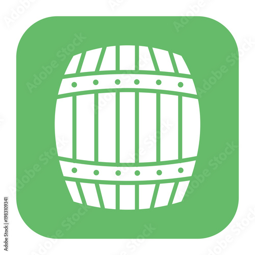 Wood Barrel Icon