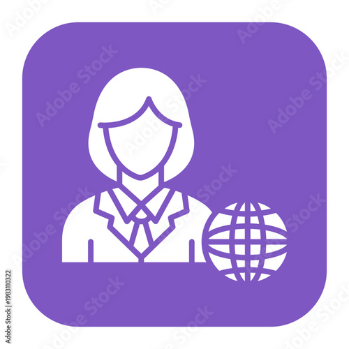 Network Specialist Female Icon