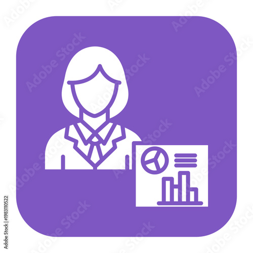 Research Analyst Female Icon