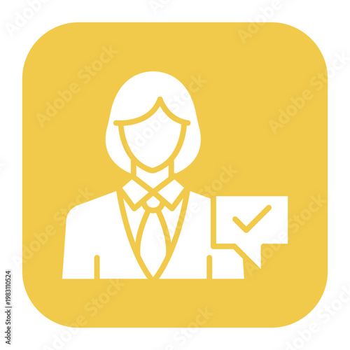 Sales Rep Female Icon