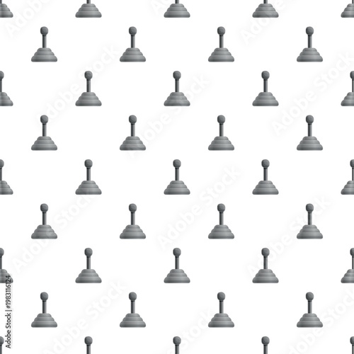 Car gear shifters creating a repeating seamless pattern on a white background