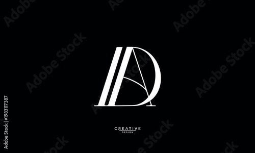 DA, AD, D, A, Abstract Letters Logo Monogram