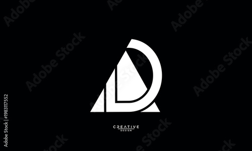 DA, AD, D, A, Abstract Letters Logo Monogram