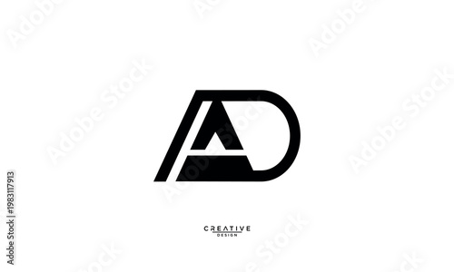 DA, AD, D, A, Abstract Letters Logo Monogram