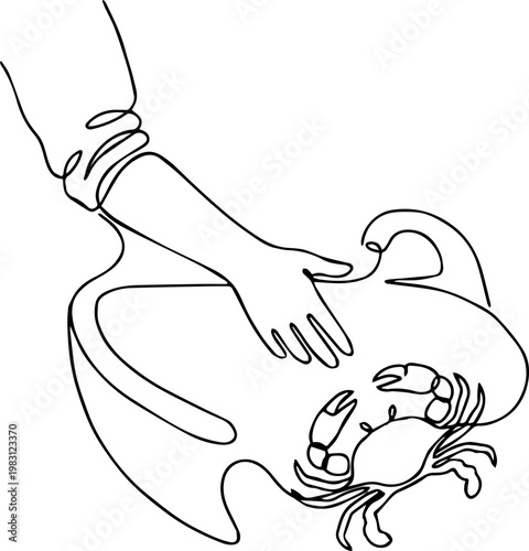 A chef carefully cleaning an octopus under running water in a kitchen sink, ensuring hygiene and freshness before cooking.