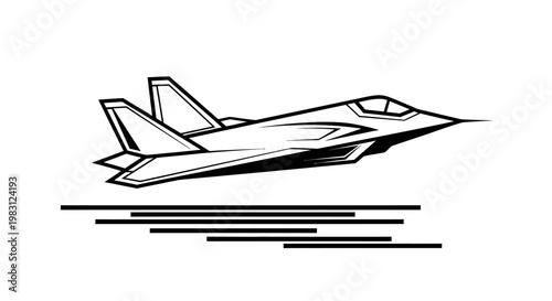 Modern Fighter Jet Flying Fast, Military Aircraft, Air Force Speed