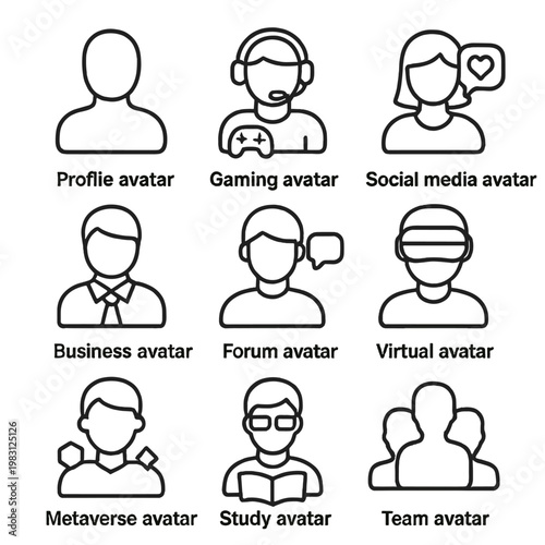 Diverse digital avatars for online communication and virtual interaction
