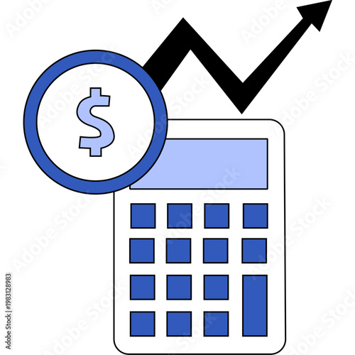 Financial Growth Calculator Icon