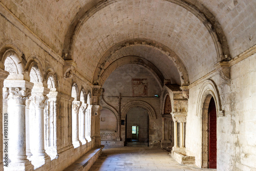 Cloister of the Abbey of Montmajour, Arles, Provence, France, Europe