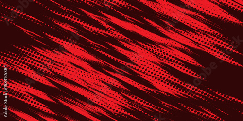 black red dragon decal brush fire volcano lava sakura Asia Japan anime style illustration sporty background banner style illustration. modern