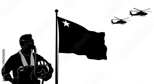 Pilot, Chinese Flag, Helicopters: Military Power and National Pride