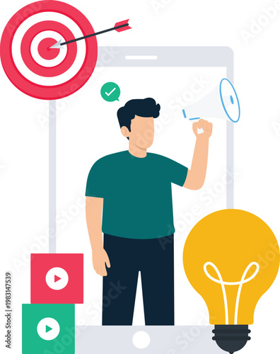 Man budgeting financial planning expense tracking online calculation digital finance money management personal budget utility bills computer screen flat design modern concept business planning