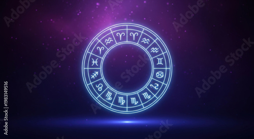 Zodiac Wheel Astrology Horoscope Sign Prediction Future Guidance Birth Chart Cosmic Influence Fate Destiny Intuition Divine Exploration Symbols