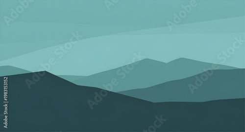 mountain, landscape, vector, illustration, background, nature, peak, hill, range, sky, outdoor, scenery, travel, wilderness, forest, horizon, sunrise