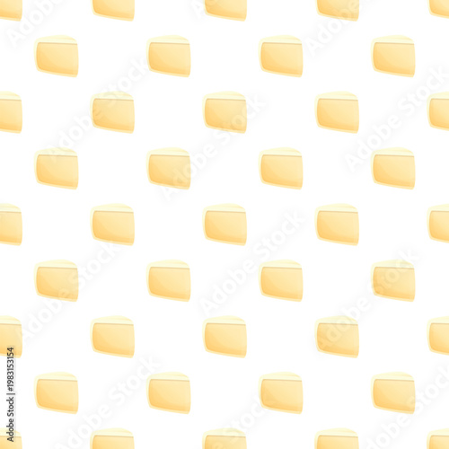 Yellow rectangular slices of butter or cheese creating a seamless pattern