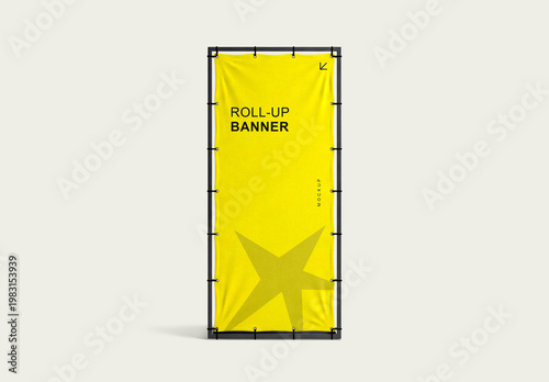 Rollup Banner Stand Advertising Mockup