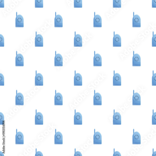 Baby monitor devices forming a seamless pattern on a white background