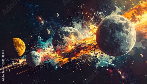 planet earth in space