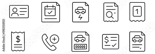 Document icons representing services