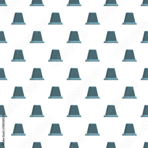 Repeating blue and white pattern showing heating radiators