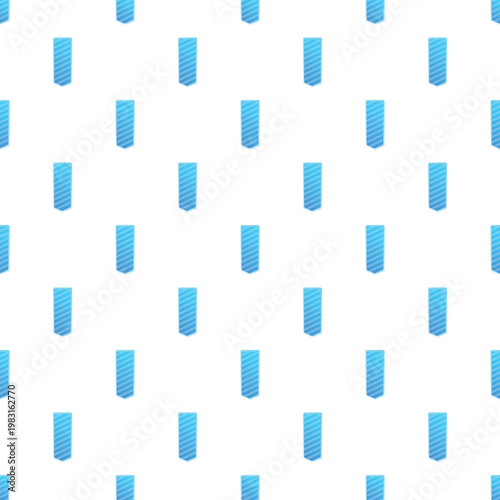 Blue striped ties forming a seamless pattern on a clean white background