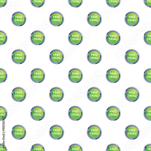 Green button icons forming a seamless pattern for digital interface