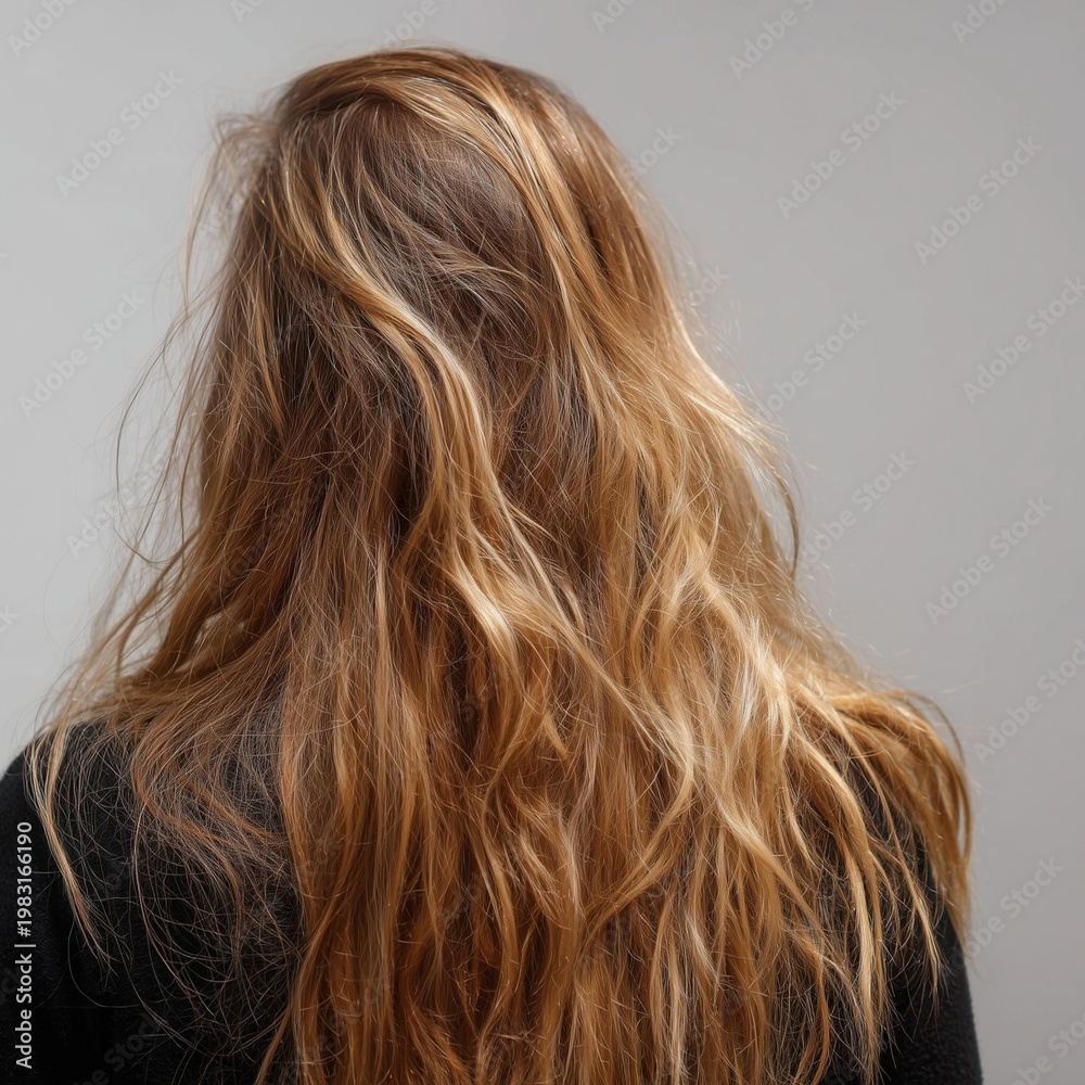 Naklejka premium dry and damaged hair