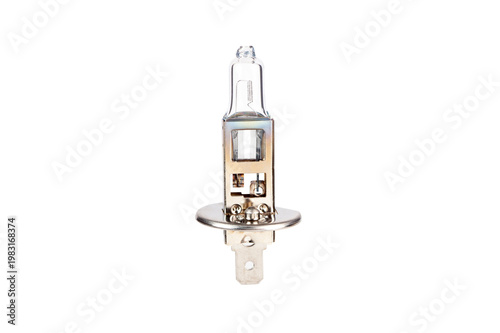 A headlight lamp made by Isolatt is shown. This item is often used in garages for vehicle repairs. It is essential for ensuring safe driving conditions at night.