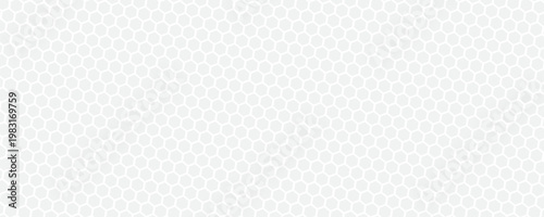 Black seamless hexagon pattern. Repeating honeycomb texture background. Geometric hexagonal halftone tech overlay backdrop. Abstract repeated hex halftone. Vector retro technology dot texure wallpaper