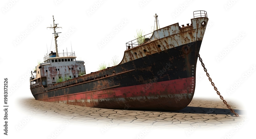 Fototapeta premium old rusty ship