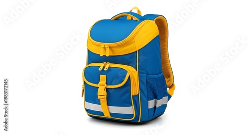 blue bag isolated on white background