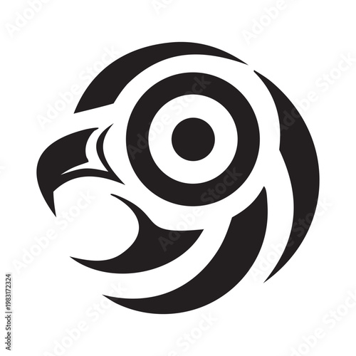 Minimalist Eagle Wings Logo Design