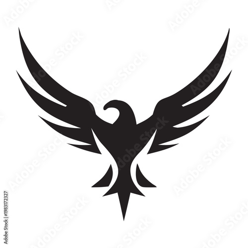 Elegant Eagle Emblem Minimal Logo