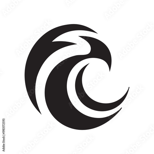 Modern Elegant Eagle Icon Logo