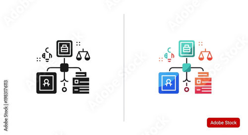 Compliance regulation icon. Legal and business concept.
