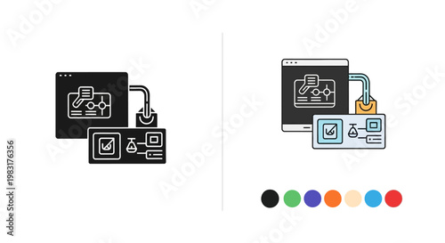 Data analysis software interface, digital technology