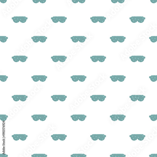 Sleep mask pattern creating a seamless background for slumber concepts