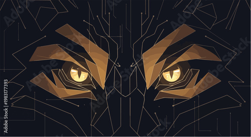 Intense Golden Eyes of a Fierce Creature.