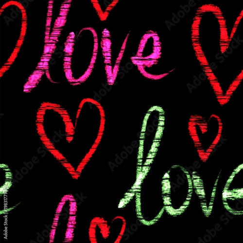 love seamless pattern 