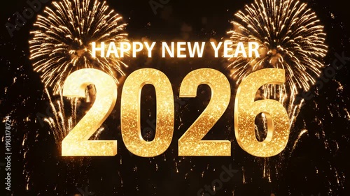 Wallpaper Mural New Year 2026 celebration with fireworks for commercial backgrounds, digital design, and advertising Torontodigital.ca