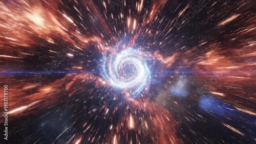 Wallpaper Mural Starry space with glowing streaks for tech concepts, digital marketing, and scientific projects Torontodigital.ca