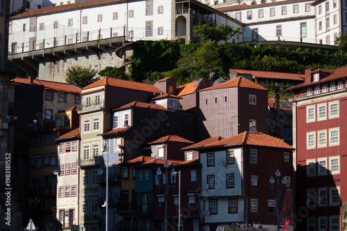 Fotografi Colorful Houses in Ribeira District, Porto, Portugal