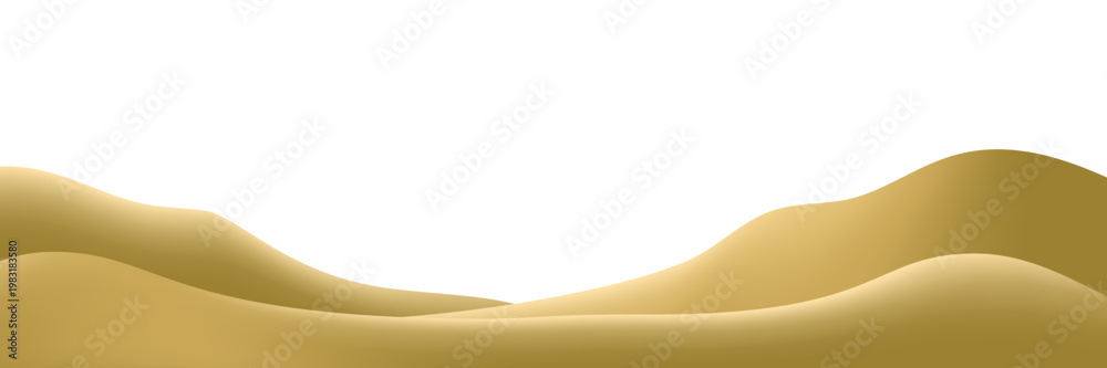 Obraz premium Flowing desert dunes create premium wavy patterns with beige gradients, perfect for luxury Arabian landscape backgrounds and minimalist summer scene illustrations.