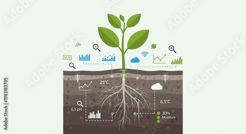 Organic growth and sustainable agriculture with data-driven insights from soil analysis and plant health monitoring