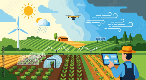 Smart Agriculture Drone, IoT, and Renewable Energy Transforming Farming Practices
