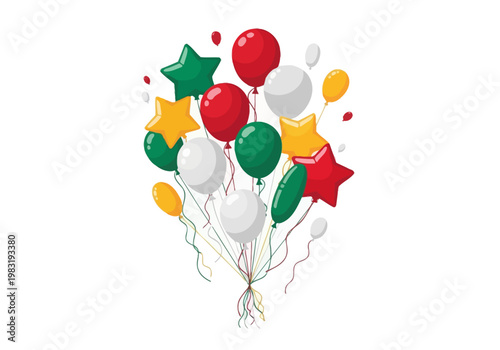 Vibrant Assortment of Colorful Party Balloons for Celebrations.