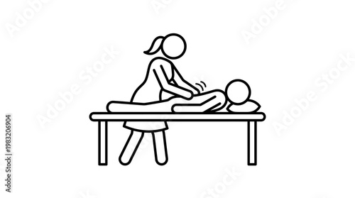 Woman Giving Back Massage to a Patient