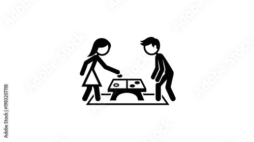 People Playing A Tabletop Board Game